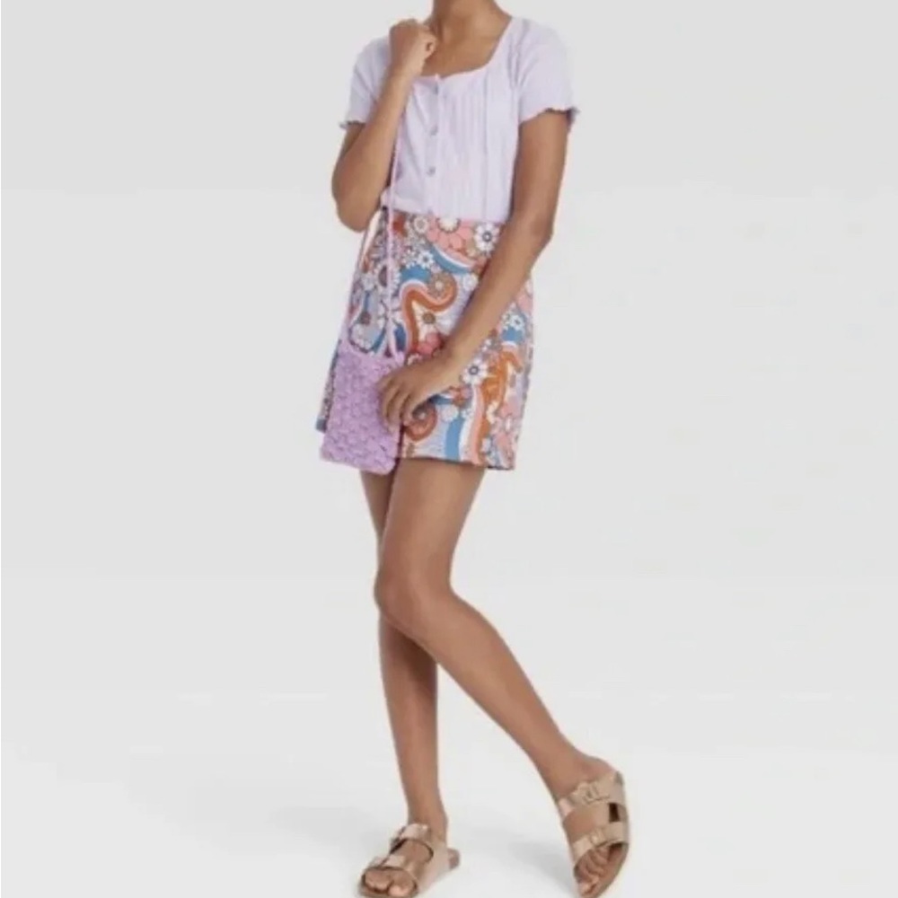 Art Class NWT Pink Floral Skirt - Picture 12 of 12